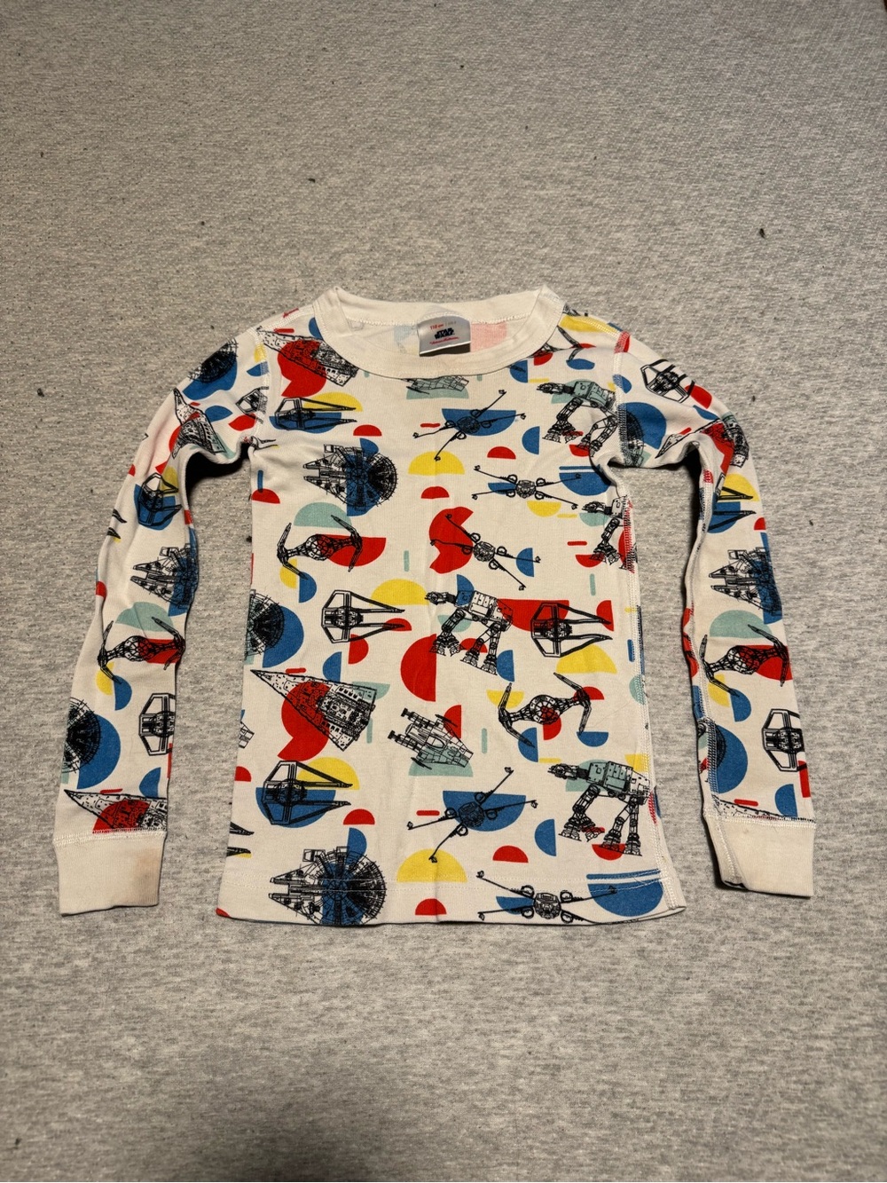 Hanna Andersson Star Wars 100% organic cotton kids long sleeve pajama top size 5